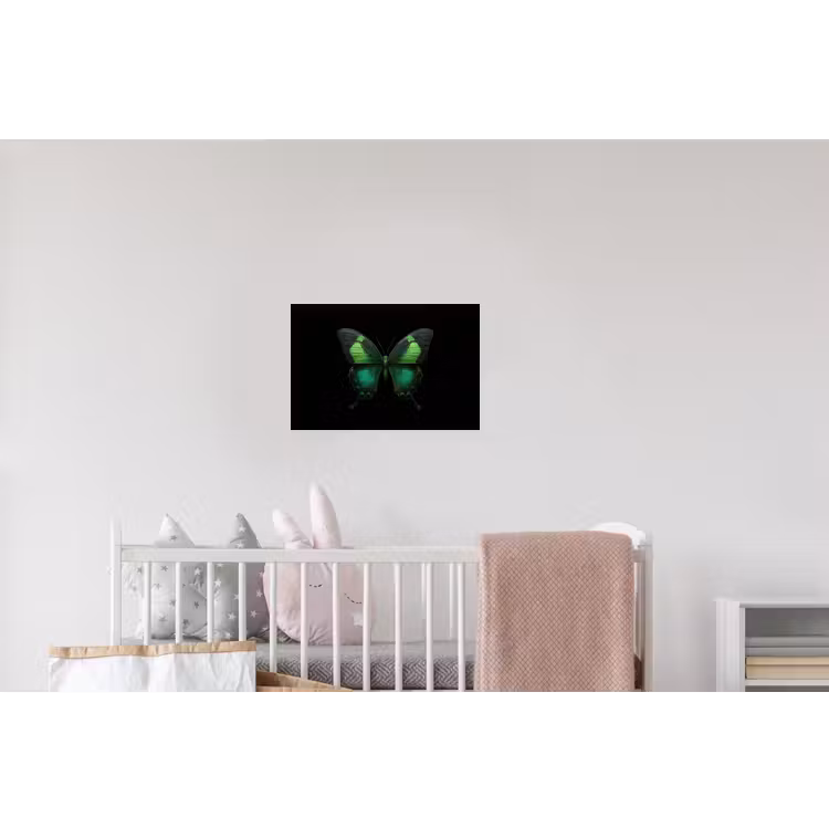 Vlinder - Groen - Opvallend Muursticker klein -kinderkamer