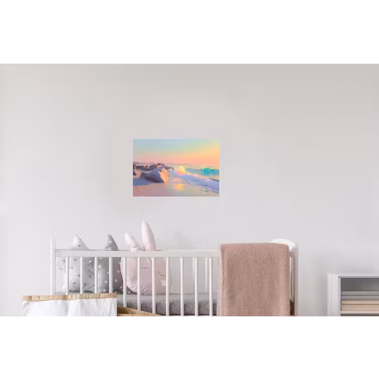 Zomerlicht - Strand - Fonkelende accenten Muursticker klein -kinderkamer