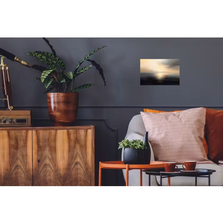 Zon - Horizon - Zee Muursticker klein -kamerbank