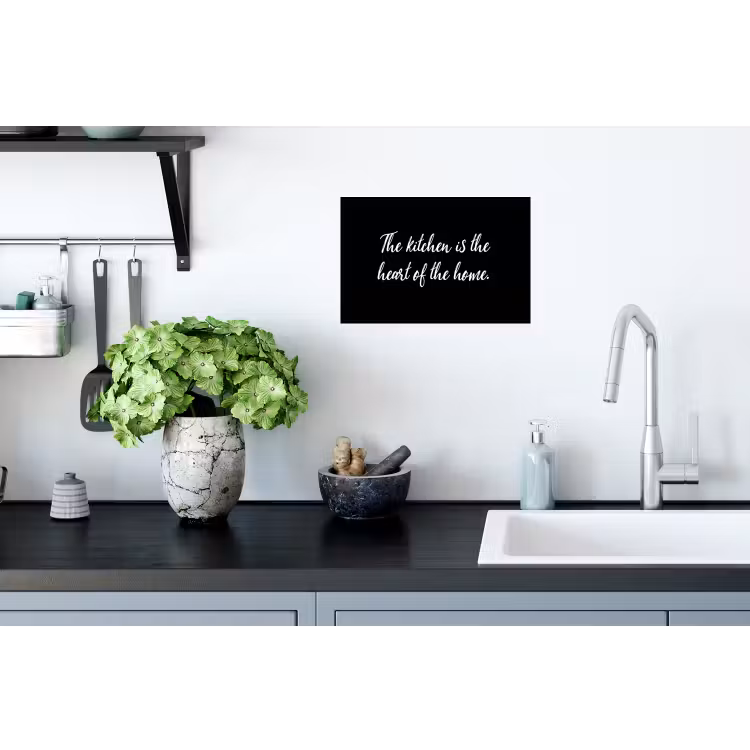 Spreuken - Koken - Thuis - The kitchen is the heart of the home - Quotes Muursticker klein -keuken