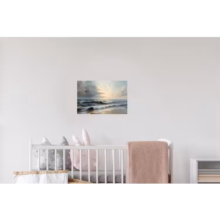 Strand - Zee - Zonsondergang Muursticker klein -kinderkamer