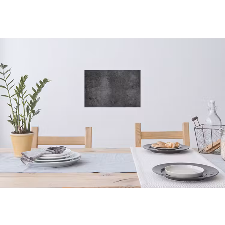 Structuur - Beton - Grijs - Industrieel - Rustiek Muursticker klein -eettafel