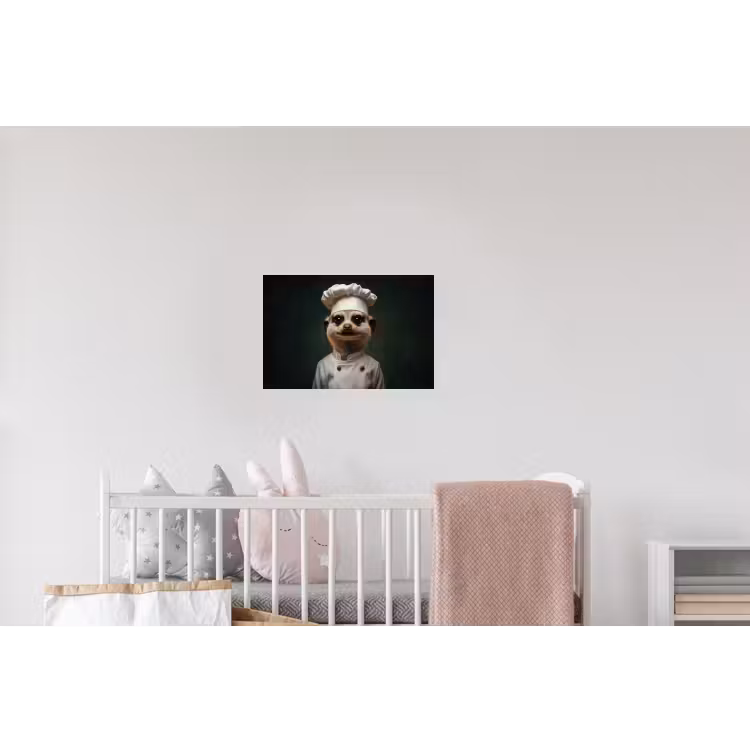 Dier - Kok - Stokstaartje Muursticker klein -kinderkamer