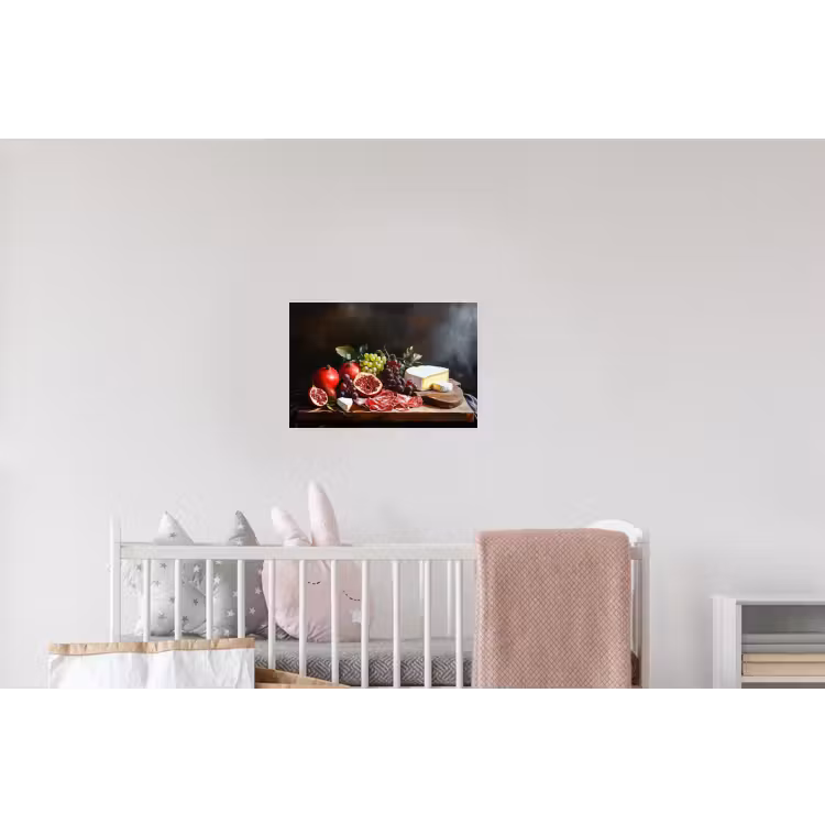Borrelplank - Stilleven - Vintage Muursticker klein -kinderkamer