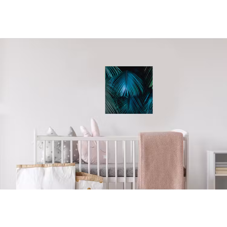 Inductie beschermer - Inductie afdekplaat - Tropical - Jungle - Bladeren - Groen Muursticker klein -kinderkamer