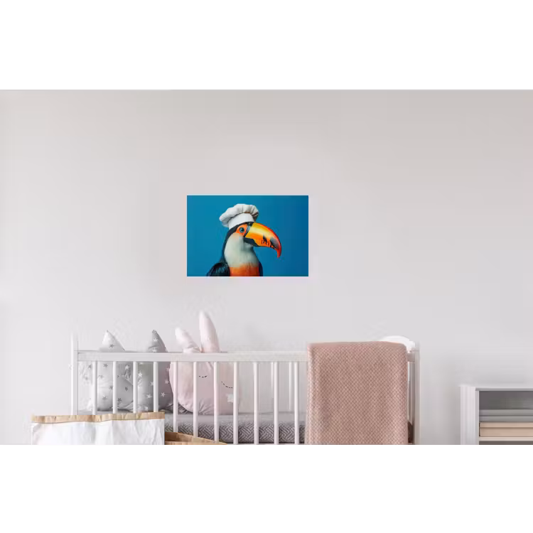 Toekan - Papegaai - Vogel - Koksmuts Muursticker klein -kinderkamer