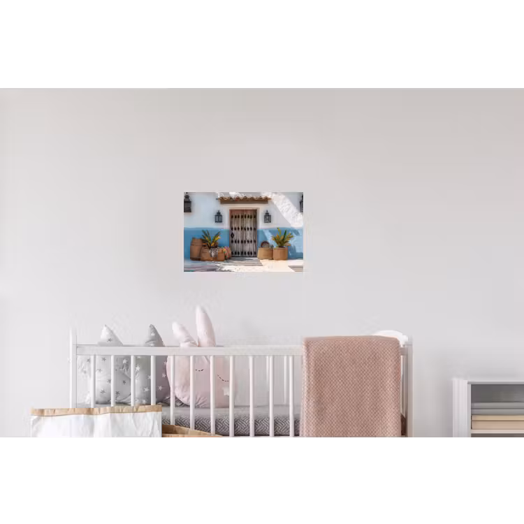 Deur - Manden - Planten Muursticker klein -kinderkamer