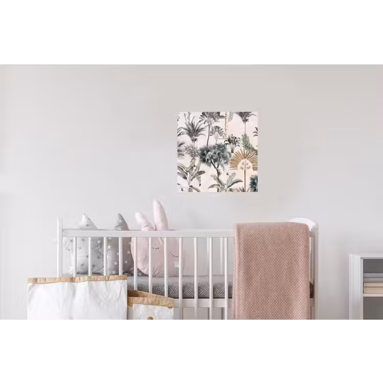 Inductie afdekplaat - Vintage - Jungle - Dieren - Natuur - Inductie beschermer Muursticker klein -kinderkamer