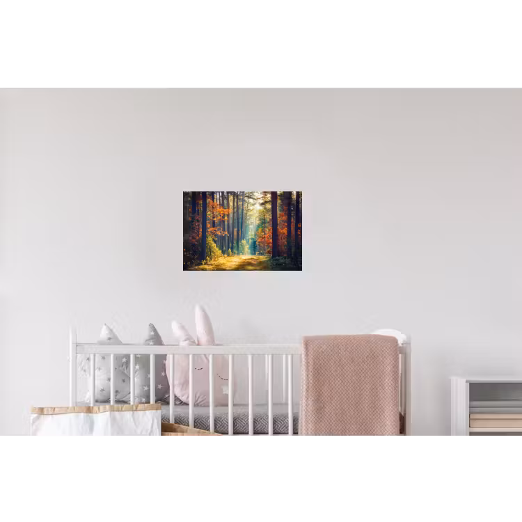 Bos - Zon - Natuur - Herfst Muursticker klein -kinderkamer
