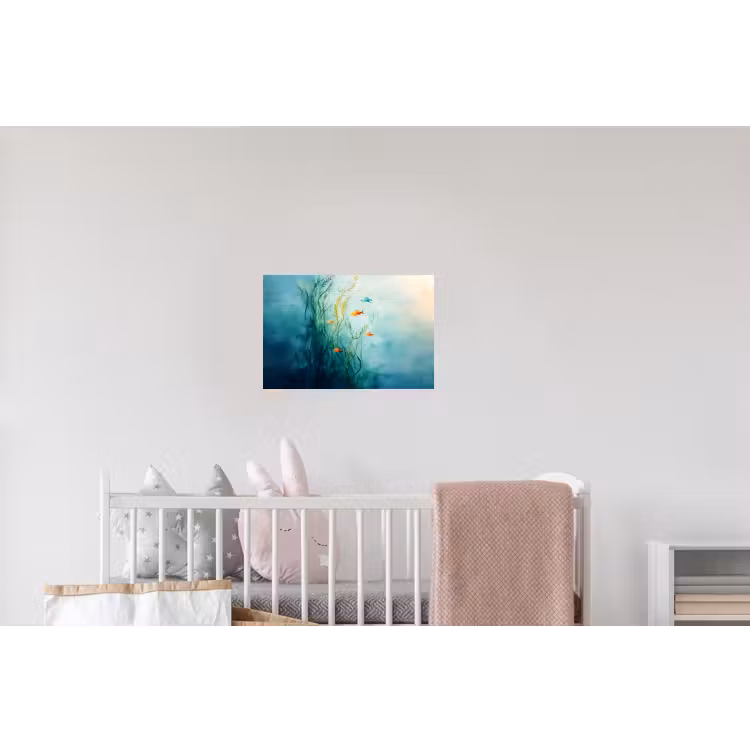 Waterplanten - Vissen - Kleurrijk - Water Muursticker klein -kinderkamer