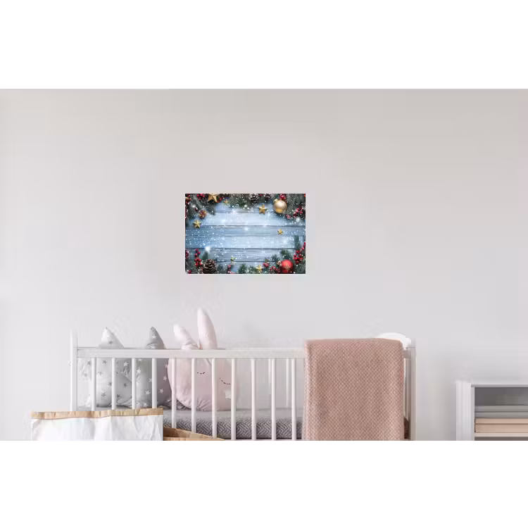 Kerstomlijsting - Sneeuw - Meerkleurig Muursticker klein -kinderkamer