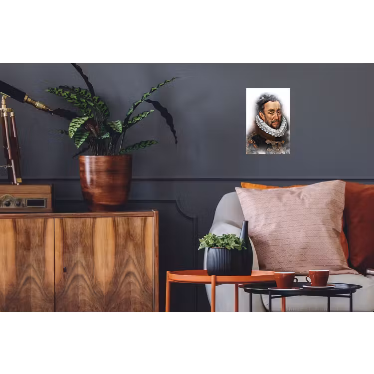 Willem van Oranje - Adriaen Thomasz - Rook Muursticker klein -kamerbank