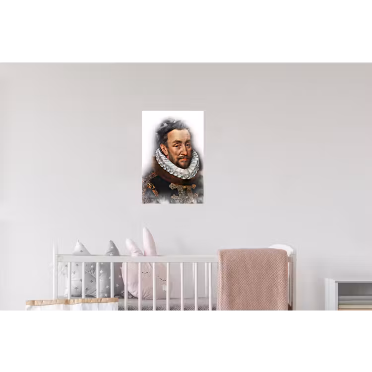Willem van Oranje - Adriaen Thomasz - Rook Muursticker klein -kinderkamer