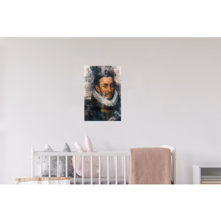 Willem van Oranje - Adriaen Thomasz - Krant Muursticker klein -kinderkamer