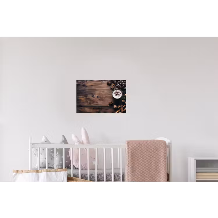 Winter - Houtlook - Stilleven Muursticker klein -kinderkamer