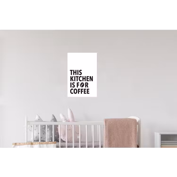 Quotes - Koffie - Bonen - Modern Muursticker klein -kinderkamer