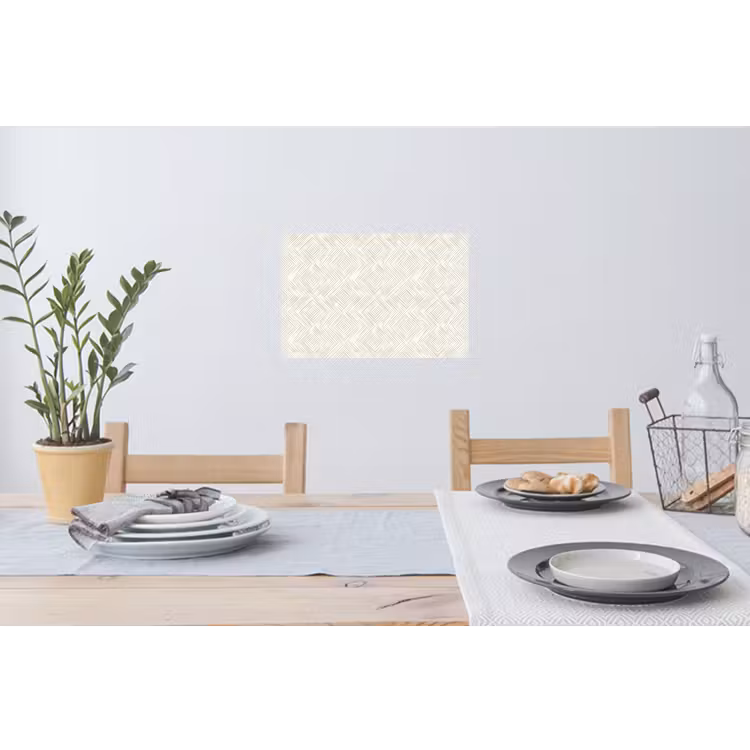 Abstract - Ruiten - Beige Muursticker klein 286 -eettafel