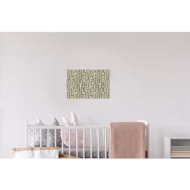 Abstract - Geometrisch - Groen Muursticker klein 286 -kinderkamer