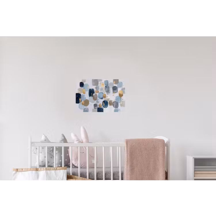 Abstract - Goud - Vormen Muursticker klein -kinderkamer