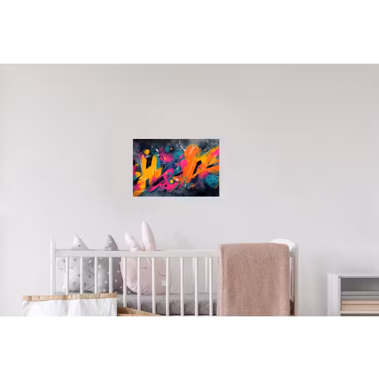 Abstract - Graffiti - Kleurrijk - Verfspatten Muursticker klein -kinderkamer