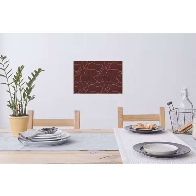 Abstract - Modern - Bruin Muursticker klein 286 -eettafel