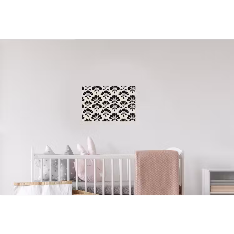 Abstract - Patroon - Zwart Muursticker klein 286 -kinderkamer