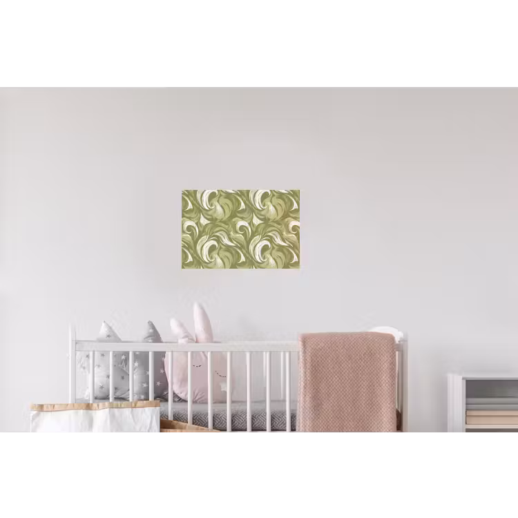 Abstract - Textuur - Groen Muursticker klein 286 -kinderkamer