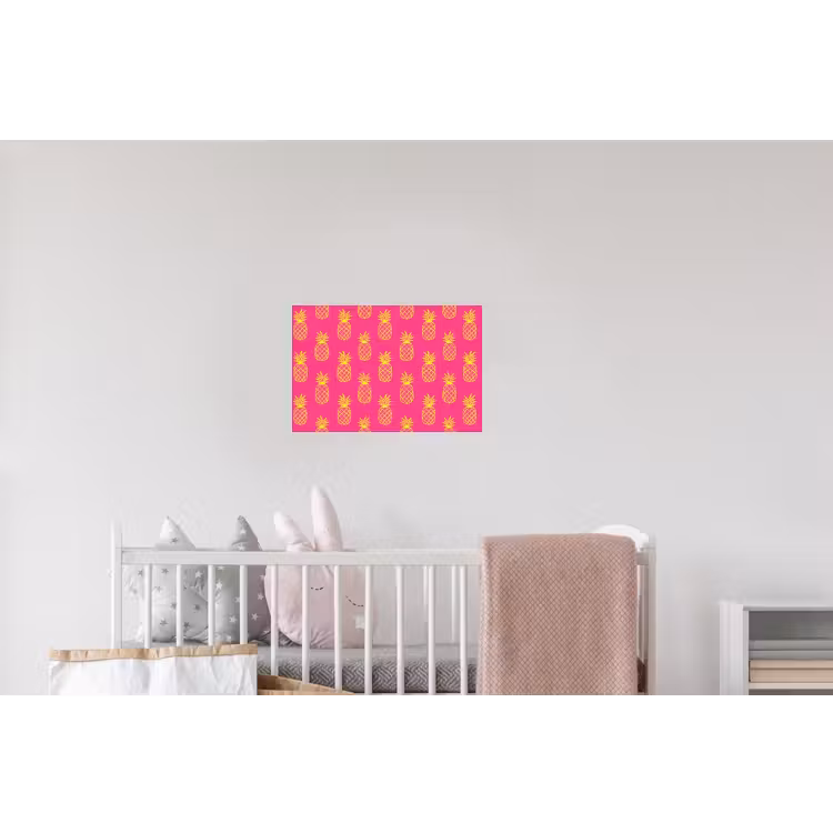 Ananas - Trendy - Roze Muursticker klein 286 -kinderkamer
