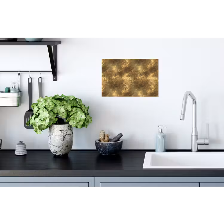 Antiek - Metaallook - Goud Muursticker klein 286 -keuken