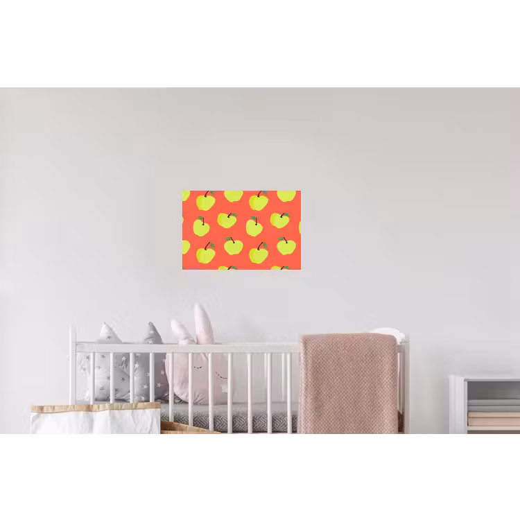 Appels - Modern - Groen Muursticker klein 286 -kinderkamer