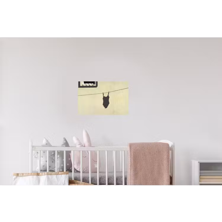 Badpak - Schaduw - Muur - Zomer - Minimalistisch Muursticker klein -kinderkamer