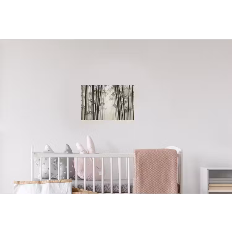 Bamboe - Bos - Mist - Natuur Muursticker klein -kinderkamer
