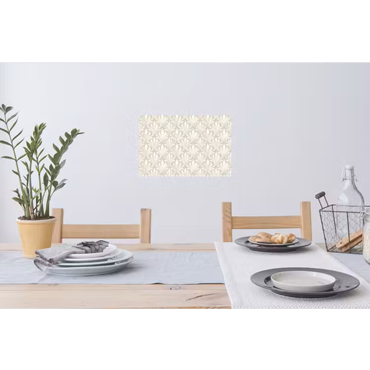 Barok - Patroon - Beige Muursticker klein 286 -eettafel
