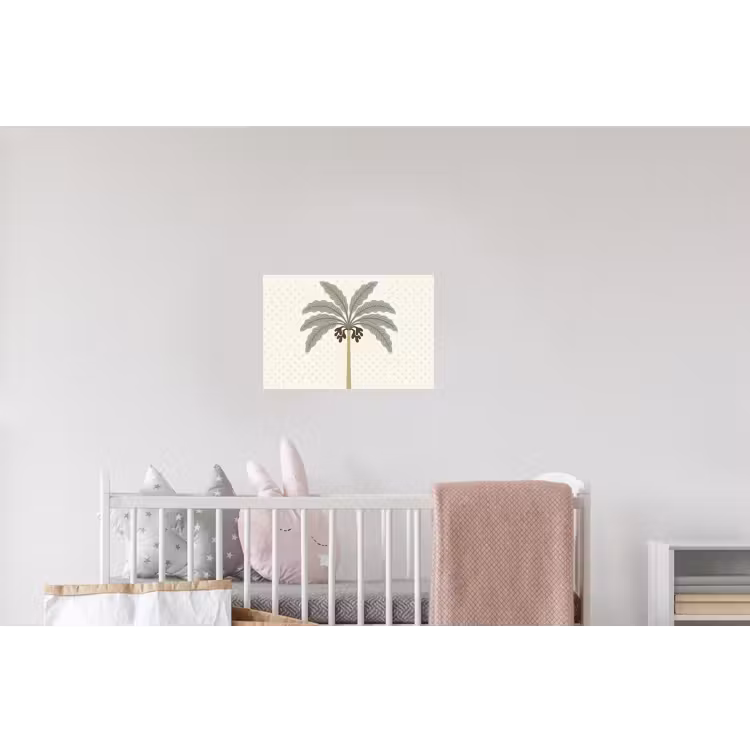 Boom - Bladeren - Groen - Decoratief - Beige Muursticker klein -kinderkamer