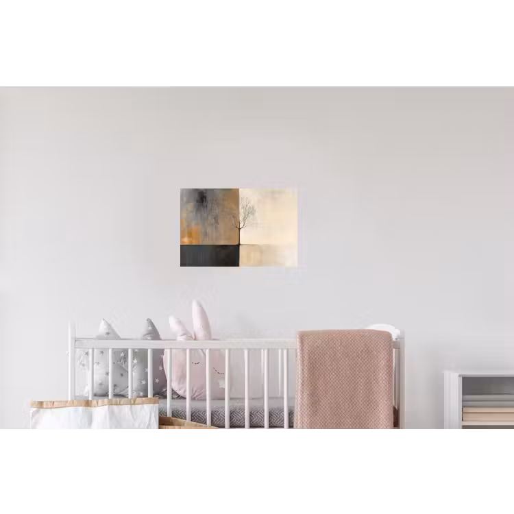 Boom - Vlakken - Takken - Kleurverloop Muursticker klein -kinderkamer
