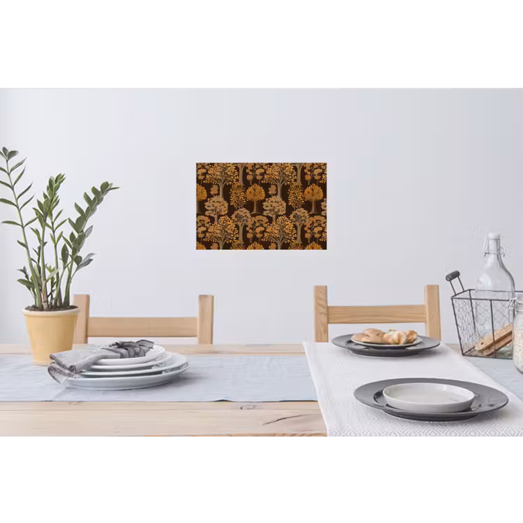 Bomen - Patroon - Bruin Muursticker klein 286 -eettafel