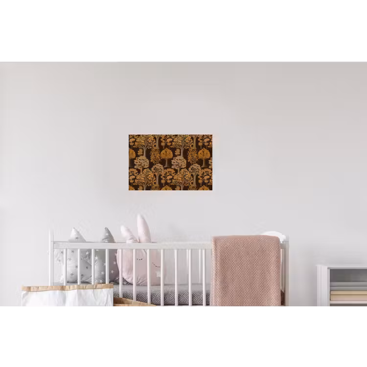 Bomen - Patroon - Bruin Muursticker klein 286 -kinderkamer