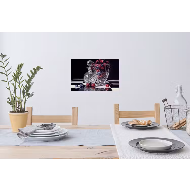 Wandtattoo – Beeren – Kristall – Stillleben - Bessen - Kristal - Stilleven Muursticker klein