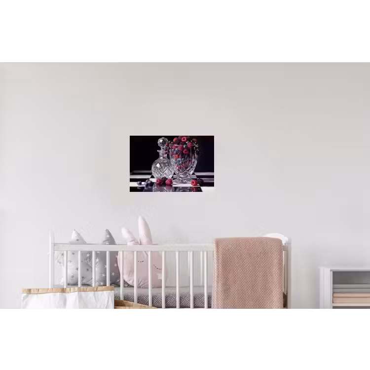 Wandtattoo – Beeren – Kristall – Stillleben - Bessen - Kristal - Stilleven Muursticker klein