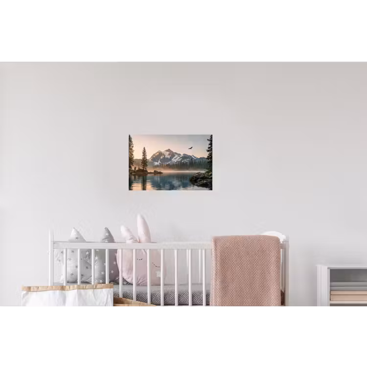 Bergen - Water - Bomen Muursticker klein -kinderkamer