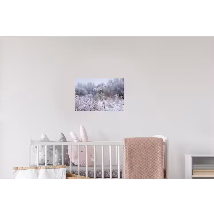 Schermbloem - Rijp - Kristallen - Winter - Delicaat Muursticker klein -kinderkamer