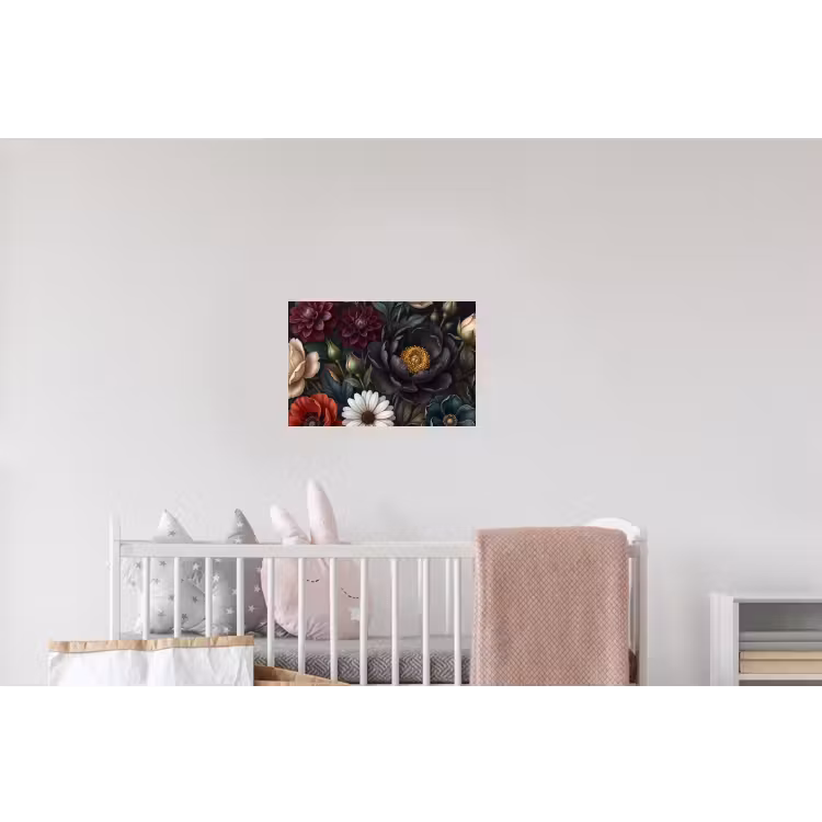 Bloemen - Boeket - Natuur - Klassiek - Weelderig Muursticker klein -kinderkamer