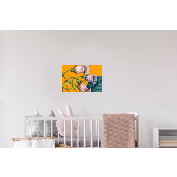 Wandtattoo – Blumen – Botanik – Gelb - Bloemen - Botanisch - Geel Muursticker klein