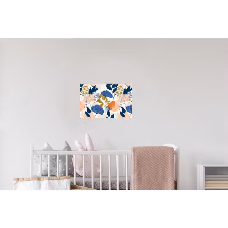 Bloemen - Botanisch - Kleurrijk Muursticker klein 286 -kinderkamer