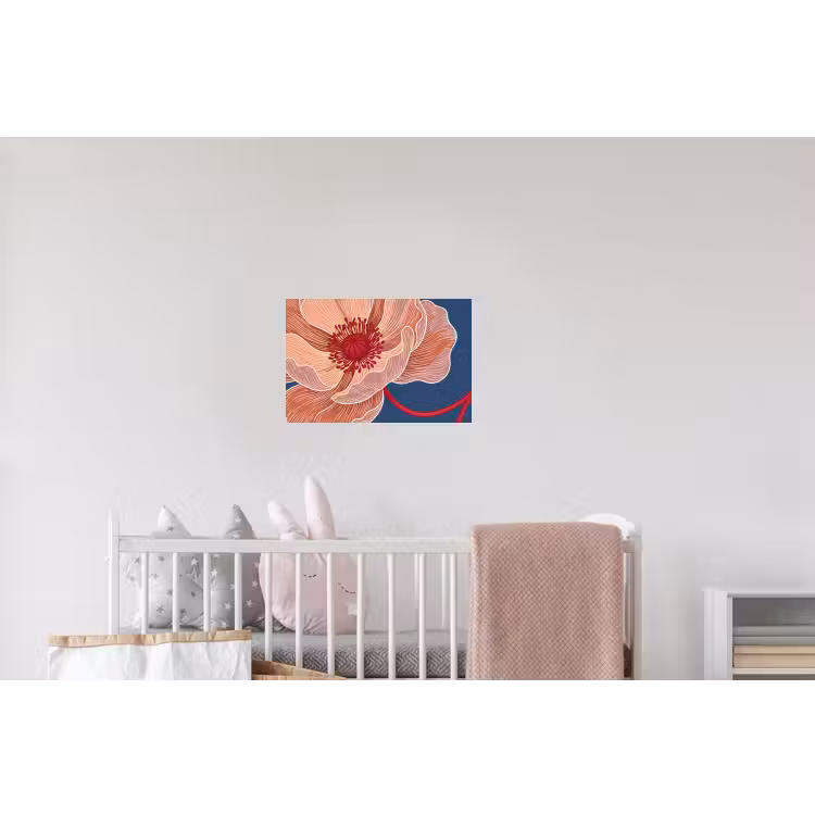 Wandtattoo – Blumen – Modern – Abstrakt - Bloemen - Modern - Abstract Muursticker klein