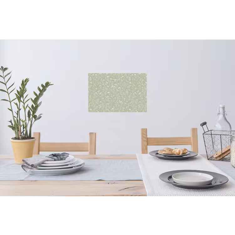 Bloemen - Patroon - Groen Muursticker klein 286 -eettafel