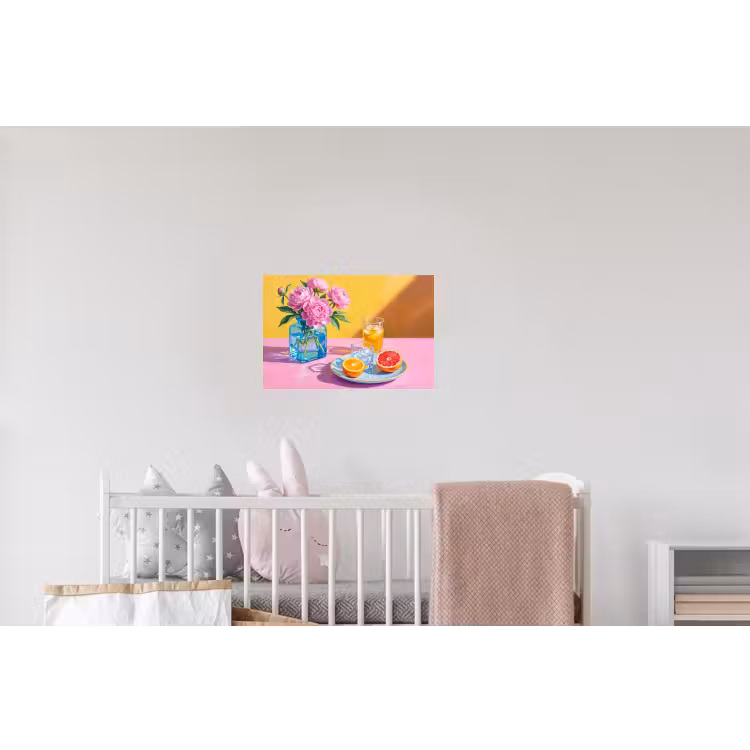 Wandtattoo – Blumen – Rosa – Modern - Bloemen - Roze - Modern Muursticker klein