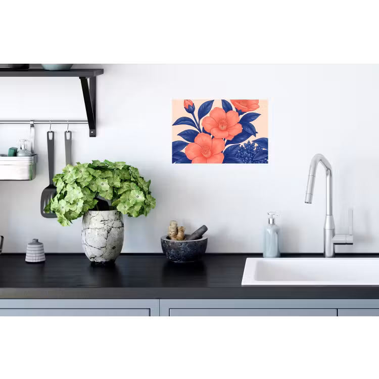 Wandtattoo – Blüten – Blätter – Botanik - Bloemen - Bladeren - Botanisch Muursticker klein