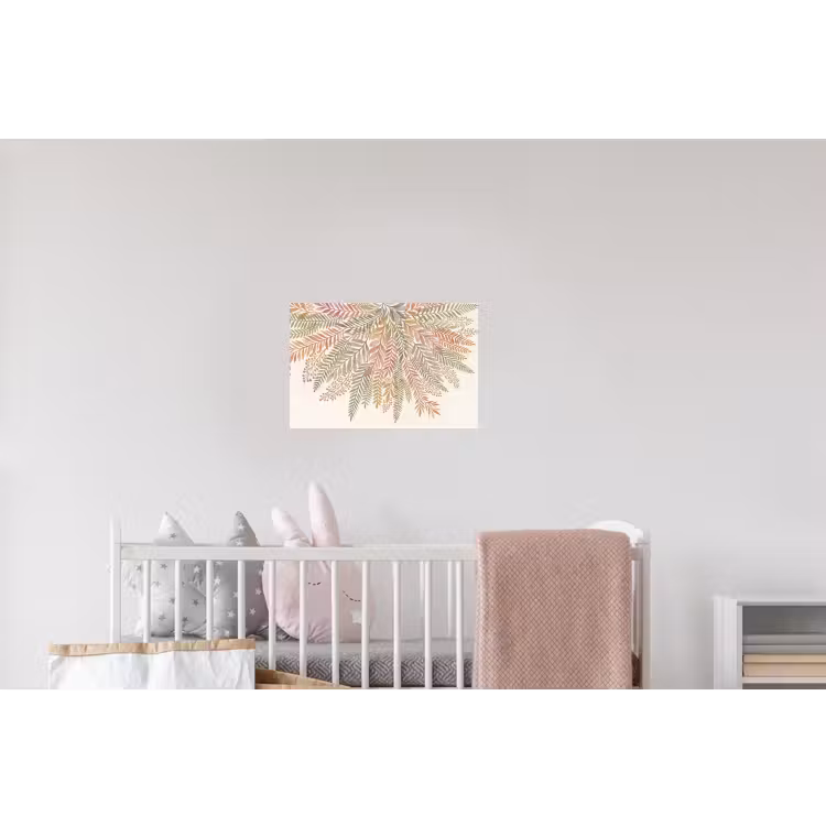 Botanisch - Aquarel - Kleurrijk Muursticker klein -kinderkamer