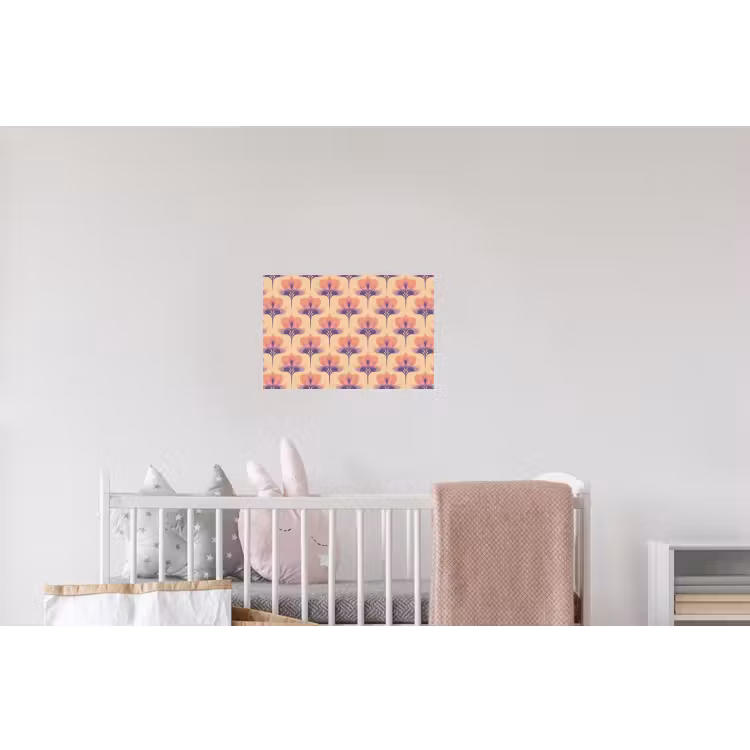 Botanisch - Patroon - Pastel Muursticker klein 286 -kinderkamer